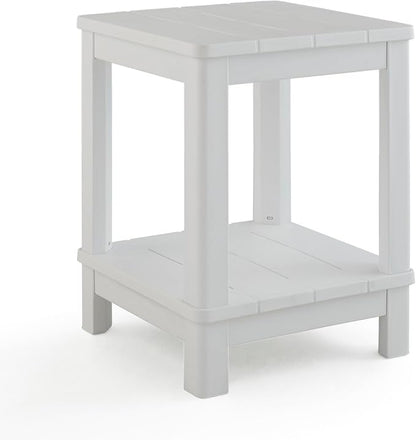 Keter Deluxe Adirondack Side Table - White
