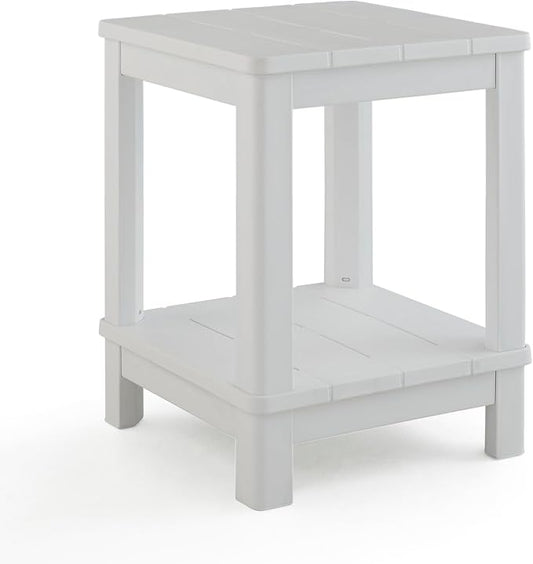 Keter Deluxe Adirondack Side Table - White