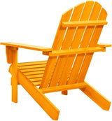 Adirondack Chair Solid Fir Wood Orange Outdoor Patio Furniture Lounge Chair for Garden Backyard and Patio Relaxation - Photo 5