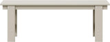 WestinTrends Ashore Outdoor HDPE 48" Modern Backless Patio Bench, Sand - Photo 8