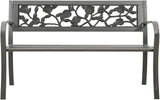 Vintage Garden Bench with Rose Pattern - Photo 3