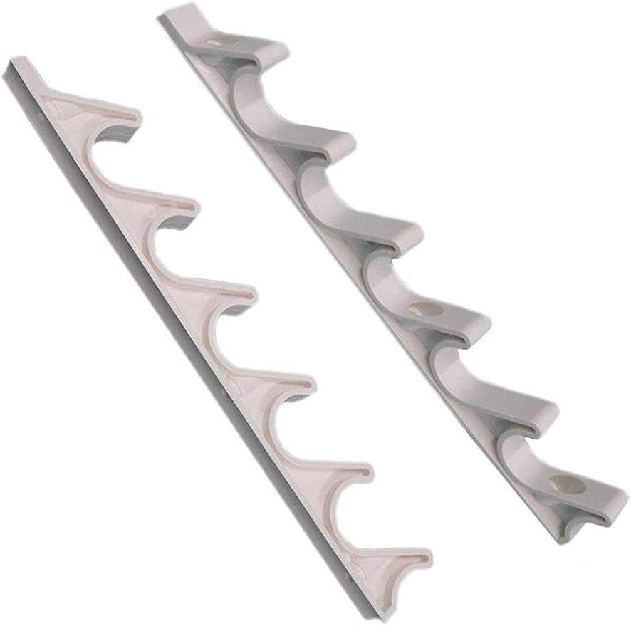 KOMORAX 4 pcs 6 Position Nylon White Adjustment Brackets for Patio Outdoor Lawn Yard Furniture or Chaise Lounges - Photo 1