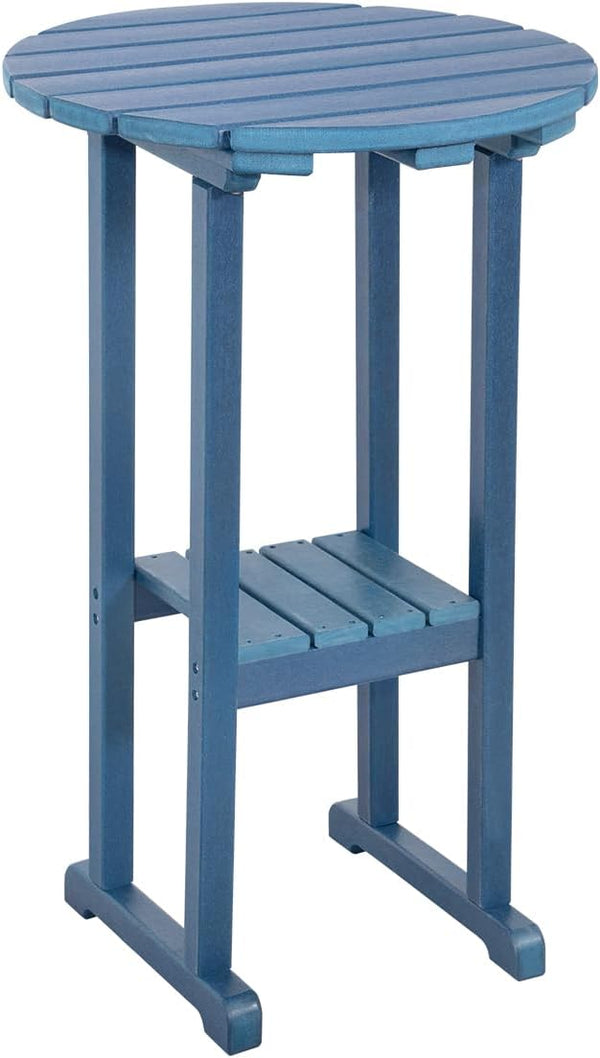 Sundale Outdoor 39 Inches Height Adirondack Bar Table, Patio HDPE Pub Height Round - Photo 1