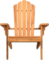 Garden Adirondack Chair in Solid Teak Wood Medium Durable Outdoor Furniture with Smooth Finish for Patio Balcony - Photo 5