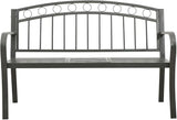 Garden Bench Outdoor Bench Patio Bench Cushions for Outdoor, Park, Yard, Entryway, Iron Metal Frame Furniture - Photo 4