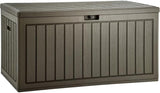 YITAHOME 90 Gallon Large Deck Box, Double-Wall Resin Outdoor Storage Boxes, Deck Storage for Patio Furniture, Cushions - Photo 1