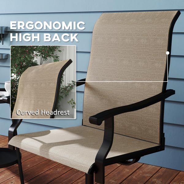 Patio Swivel Chairs,Outdoor Garden Bench 、Garden Chair 、Swivel Chairs Set of 2