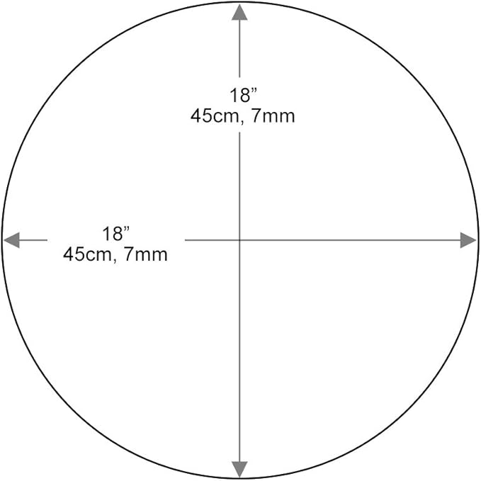 Dulles Glass 18 inch Round Glass Table Top - Tempered - 3/8" Thick Glass Surface, Safe Pencil Edge - Photo 3