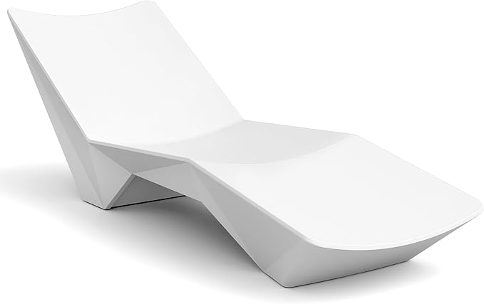 Ergonomic Pool Lounger, Water Chaise with Weight Box, in-Pool Lounge Chair for Shallow Water, Easy Assembly, Waterproof & UV Resistant (White)