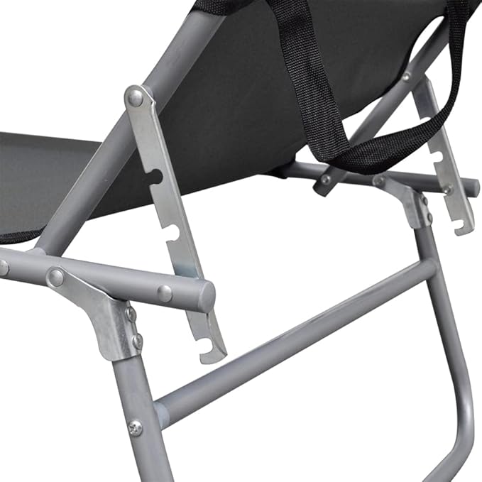 Folding Sun Lounger, Patio Chaise Lounge Chair, Outdoor Recliner Lounge Chair Sun Loungers - Photo 6