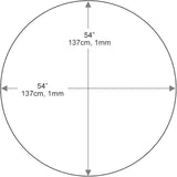 Dulles Glass 54 inch Round Glass Table Top - Tempered - 3/8" Thick Glass Surface, Safe Pencil Edge - Photo 3