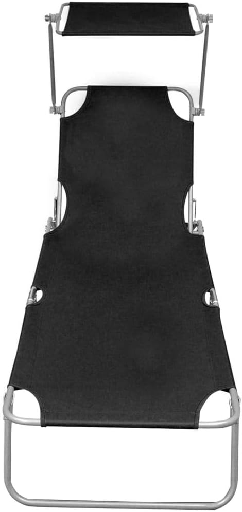Folding Sun Lounger, Patio Chaise Lounge Chair, Outdoor Recliner Lounge Chair Sun Loungers - Photo 4