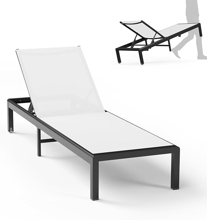 Aluminum Outdoor Chaise Lounge Chairs - Photo 1