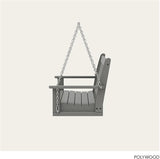 POLYWOOD GNS60GY Vineyard 60" Swing, Slate Grey - Photo 5