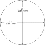Dulles Glass 24 inch Round Glass Table Top - Tempered - 1/4" Thick Glass Surface, Safe Beveled Edge - Photo 3