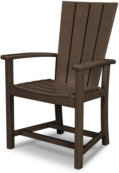 POLYWOOD® Quattro Adirondack Dining Chair in Mahogany