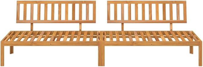 Pallet Sofa Natural Acacia Solid Acacia Wood with Oil Finish Sofa Outdoor Couch for Outdoor Garden