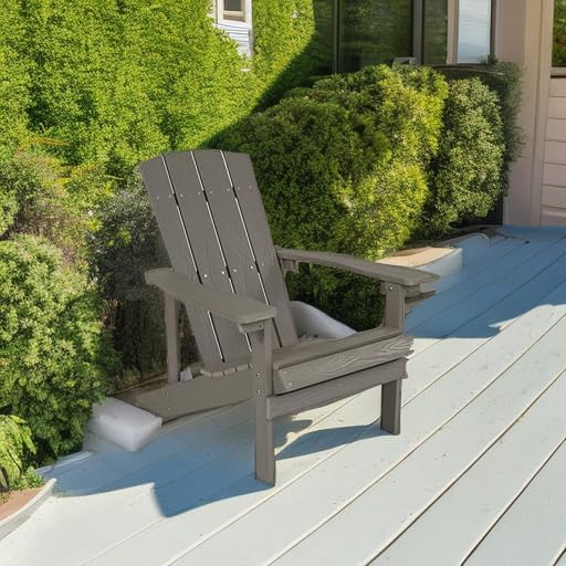 Flash Furniture Charlestown Indoor/Outdoor Faux Wood Adirondack Chair - Photo 6