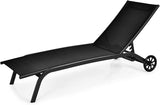Tangkula Outdoor Chaise Lounge Chair, Patio Lounge Recliner with 6-Position Adjustable Backrest - Photo 1