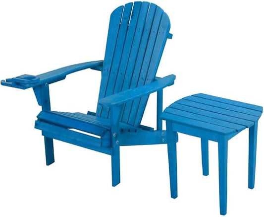 W Unlimited SW2101SB-CHET Set Adirondack Chairs, Sky Blue
