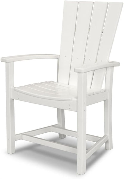 POLYWOOD® Quattro Adirondack Dining Chair in White