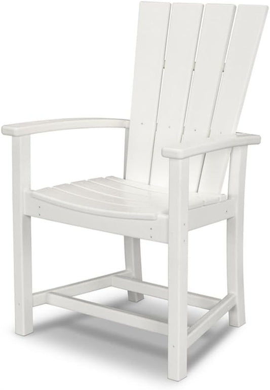 POLYWOOD® Quattro Adirondack Dining Chair in White