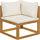 Garden Bench Cream White Outdoor Seating Outdoor Benches for Courtyard Garden - Photo 3