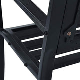 Patio Bench Black 47.2" Steel Outdoor Benches Garden Benches Patio Benches Bench with Backrest Metal Outdoor Furniture - Photo 8