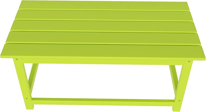 WO WESTIN OUTDOOR HDPE Laguna Outdoor Poly Adirondack Coffee Table, Lime
