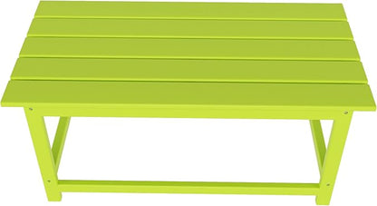 WO WESTIN OUTDOOR HDPE Laguna Outdoor Poly Adirondack Coffee Table, Lime