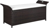 Storage Bench, Benches for Outside, Porch Bench, Yard Bench, Garden Bench, with Cushion, for The Front Porch, Deck - Photo 1