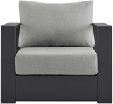 Modway Tahoe Aluminum Outdoor Patio Armchair in Gray Gray - Photo 3