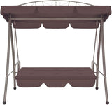 Outdoor Furniture, Accommodating 2 People, with Armrests, Outdoor Swing Bench, Sturdy Metal Frame, for Poolside, Yard - Photo 2