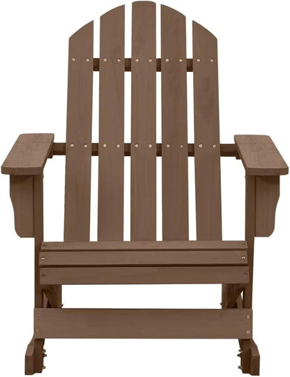 Patio Rocking Chair,Tanning Chairs for Outside,Pool Lounge Chairs,Garden Chair,Porch Chairs,Outdoor Rocking Chair,Camping Chair,for Porch, Patio, Lawn, Garden, Backyard, Deck, Wood Brown