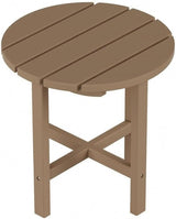 Costaelm Round Outdoor Side Tables, Adirondack Patio Tables for Outside, HDPE Patio End Table Weather Resistant - Photo 4