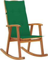 vidaXL Rocking Chair - Indoor/Outdoor Furniture with Cushions, Durable Solid Acacia Wood Construction - Photo 1