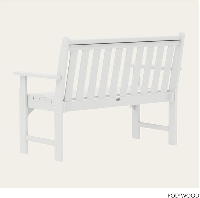 POLYWOOD GNB48WH Vineyard 48" Bench, White - Photo 5