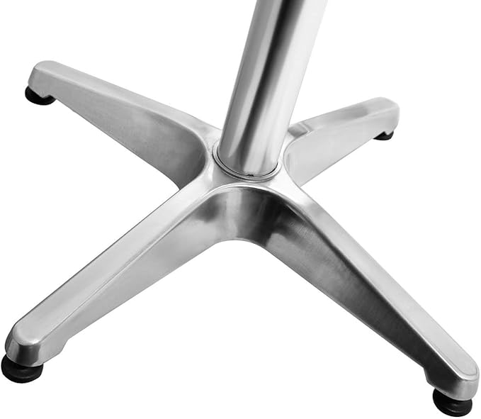 BTEXPERT Set of 2, Indoor Outdoor 23.75" Round Restaurant Table for Patio Stainless Steel Silver Aluminum Furniture - Photo 6