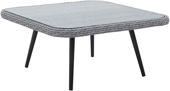 Endeavor Outdoor Patio Wicker Rattan Outdoor Patio Wicker Rattan Seating Set in Gray Gray - Photo 6