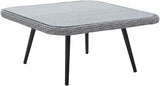 Endeavor Outdoor Patio Wicker Rattan Outdoor Patio Wicker Rattan Seating Set in Gray Gray - Photo 6