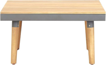 Garden Coffee Table,Center Table,Leisure Table,Hotel Lobby Tables,Console Table,Bedroom Table,Sofa Table,Balcony Table,for Living Room,Bedroom,Office,23.6"x23.6"x12.4" Solid Acacia Wood