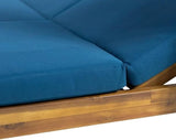 Christopher Knight Home Kenzie Acacia Wood Outdoor Daybed with Canopy, Double Chaise Lounge Chair Outdoor with Cushion - Photo 8