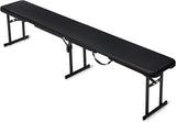 Amazon Basics 6ft Folding Bench for Indoor & Outdoor Use with Carrying Handle, Black - Photo 1