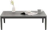 Patio Coffee Table Rectangle Outdoor Coffee Table for Outside All-Weather Aluminum Outdoor Coffee Tables for Balcony - Photo 4
