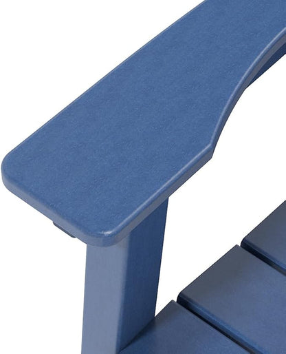 Tall Adirondack Chairs Set of 4, Outdoor Bar Height Chair for Patio, Heavy-Duty Tall Adirondack Chair, Weatherproof HDPE Chairs for Deck, Poolside, Navy Blue