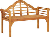 Acacia Wood Garden Bench 49.2 in Rectangular Patio Seating for Outdoors - Photo 1