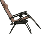 2PCS Outdoor Zero Gravity Chair Set, Reclining Chair w/Adjustable Backrest & Removable Pillow - Photo 5