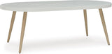 Signature Design by Ashley Seton Creek Casual Aluminum Outdoor Dining Table with Umbrella Hole and Cover Cap - Photo 1