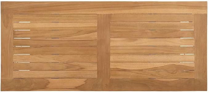 Solid Teak Wood Console Table 33.46 x 13.78 x 29.53 in Brown for Outdoor Patio Garden with Storage Space Modern Minimalist Design Durable Weather Resistant