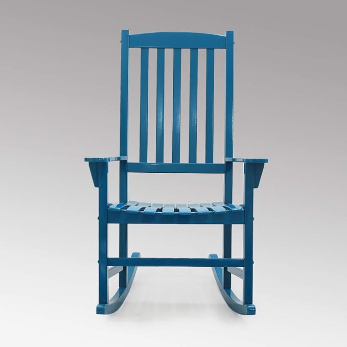 Cambridge Casual AMZ-130818-BLU Porch Rocking Chair, Blue
